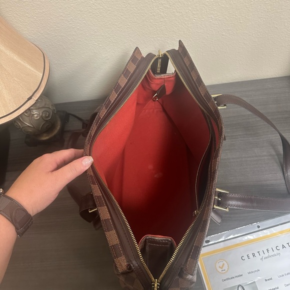 Authentic Louis Vuitton Damier Ebene Chelsea Canvas Handbag - Picture 12 of 12